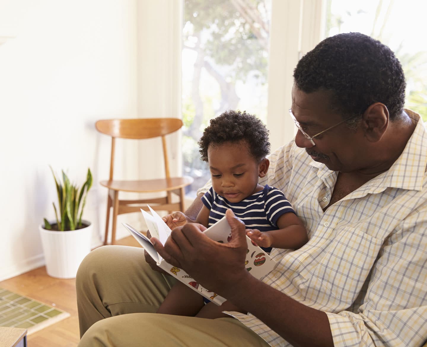 grandfather teaching child about body autonomy