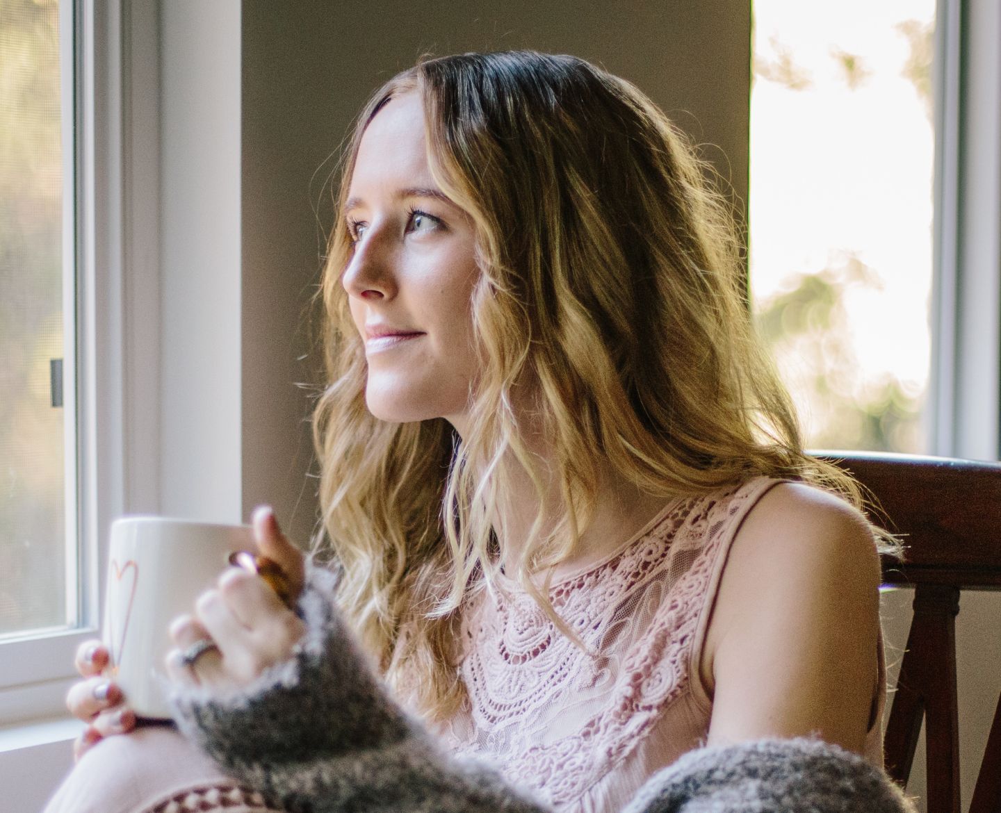 woman drinking coffee 1